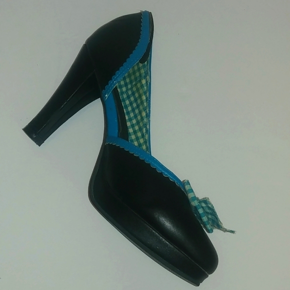 Tuk Ladies 4"Heels W Polka Dots N Bow - Picture 14 of 17